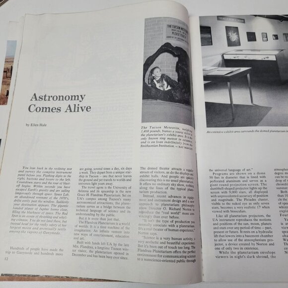 Arizona Highways Artwork Magazine March 1976 Vintage History Weather Seasons Ice - Picture 6 of 11